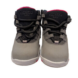 Nike Air Jordan Gray High Top Sneaker Shoe Unisex Toddler Size 6C